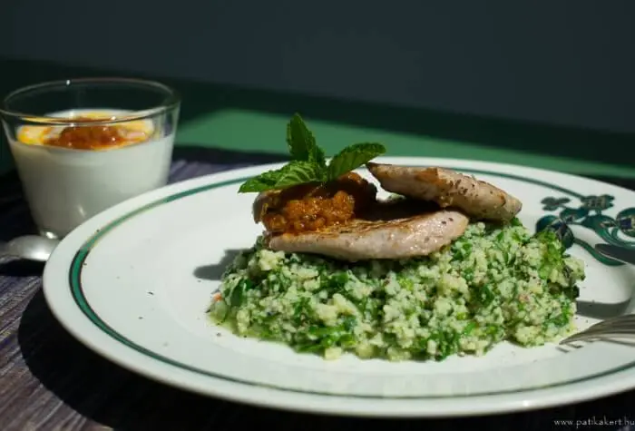 15 perces egészséges vacsora, némi arab beütéssel