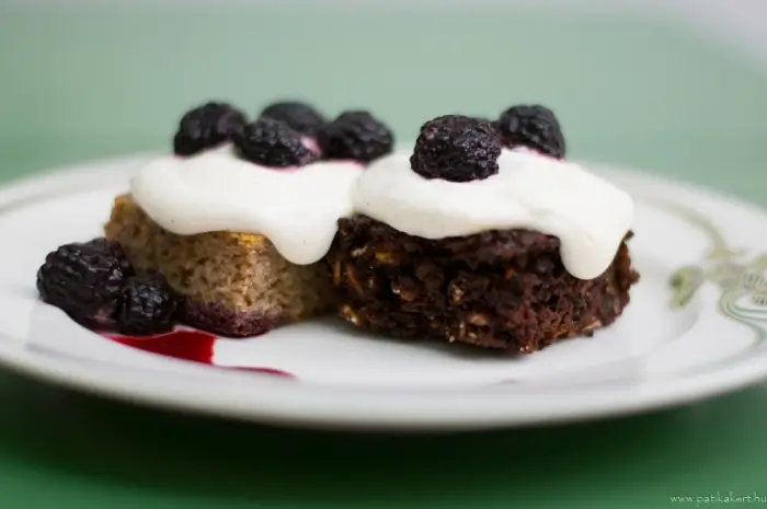 Önbizalomnövelő, zabpelyhes, kakaós kevert sütemény